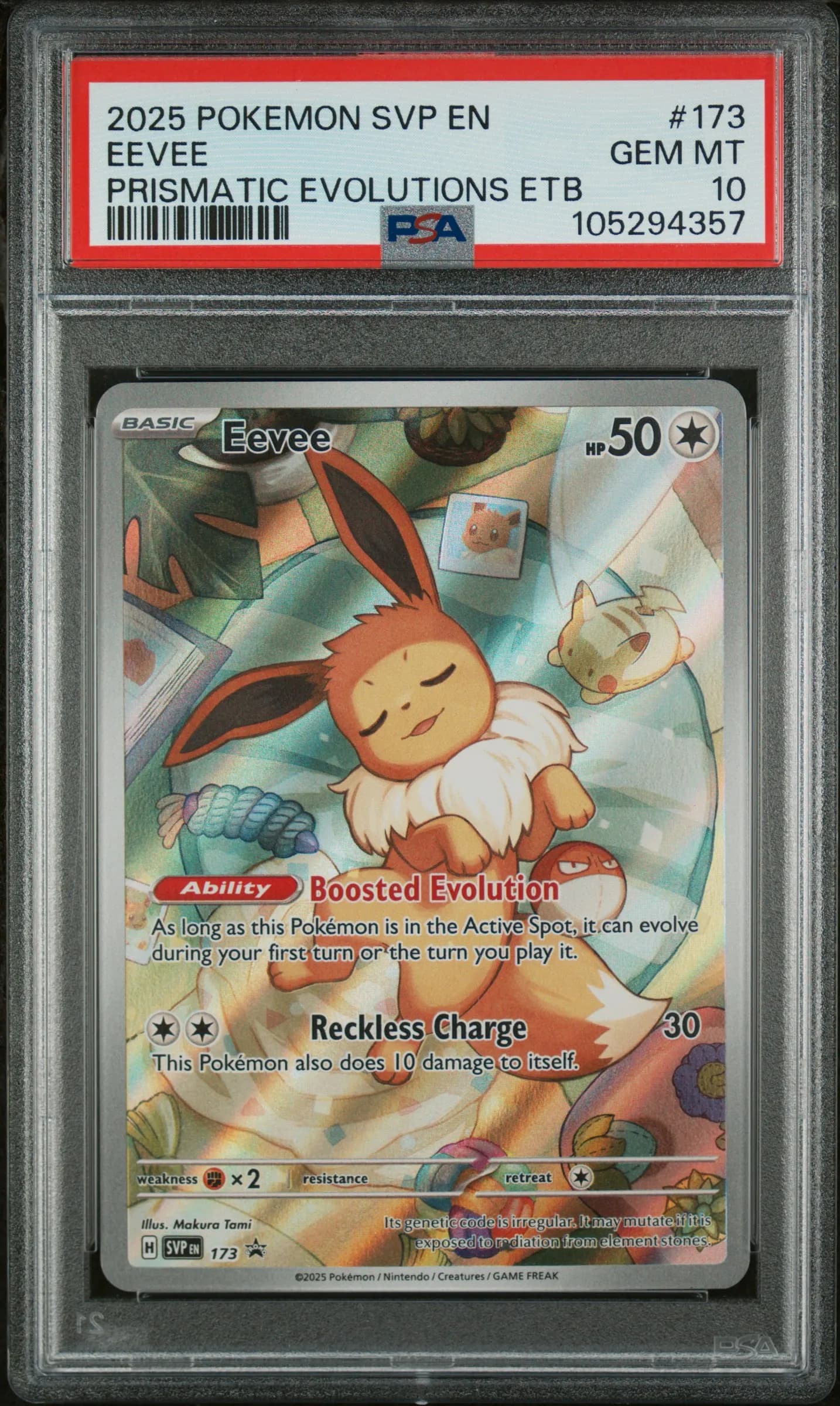 Eevee – SV Black Star Promo 173 – Prismatic Evolutions – PSA 10 Gem Mint (Lot 4)