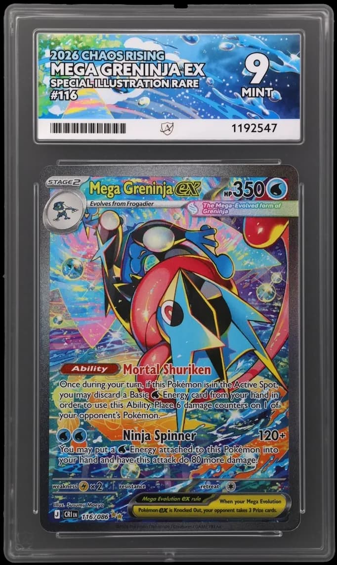 Mega Greninja ex - Chaos Rising - 116/086 - Special Illustration Rare