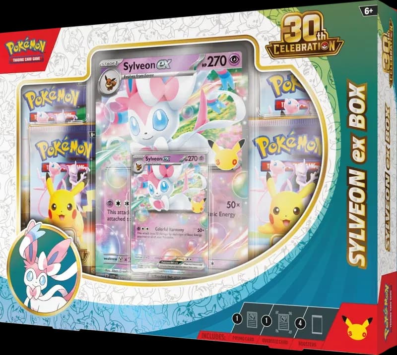 Pokemon 30th Celebration Sylveon EX Collection Box (Lot 1)