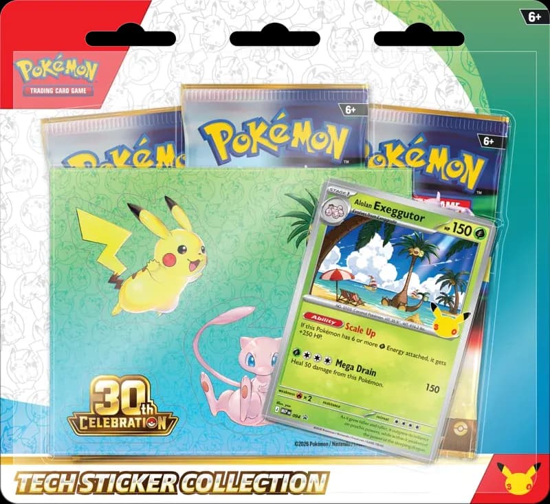 Pokemon 30th Celebration - Tech Sticker Alolan Exeggutor (Lot 1)