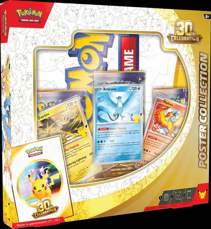 Pokemon 30th Celebration Poster Collection (Lot 1)