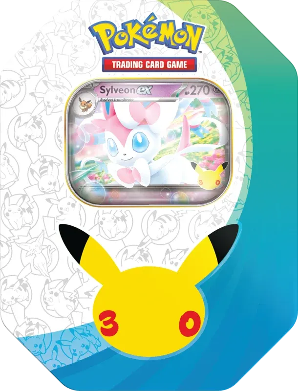 Pokemon 30th Celebration Sylveon EX Tin (Lot 3)
