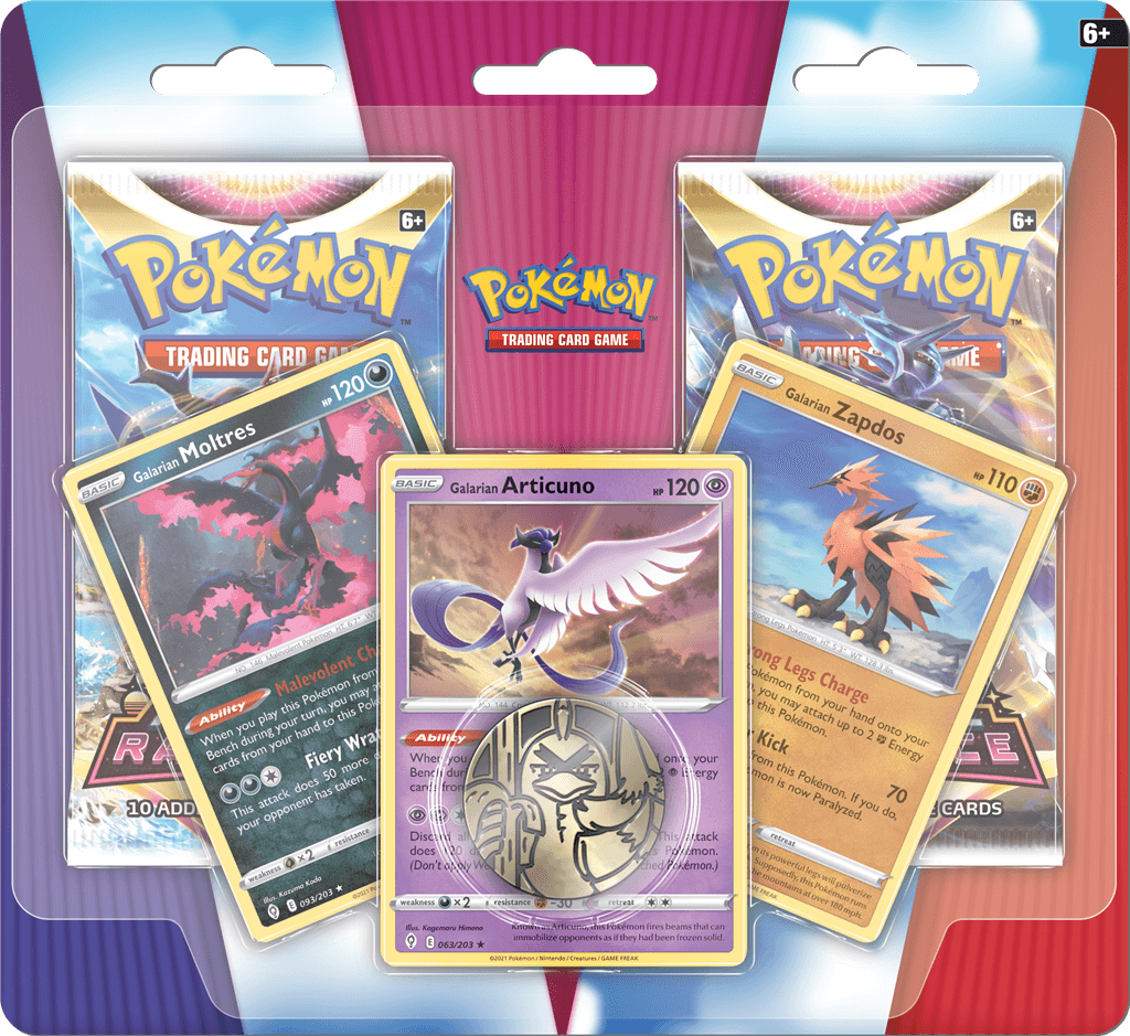 Pokemon Enhanced Blister 2-Pack Moltres, Articuno and Zapdos