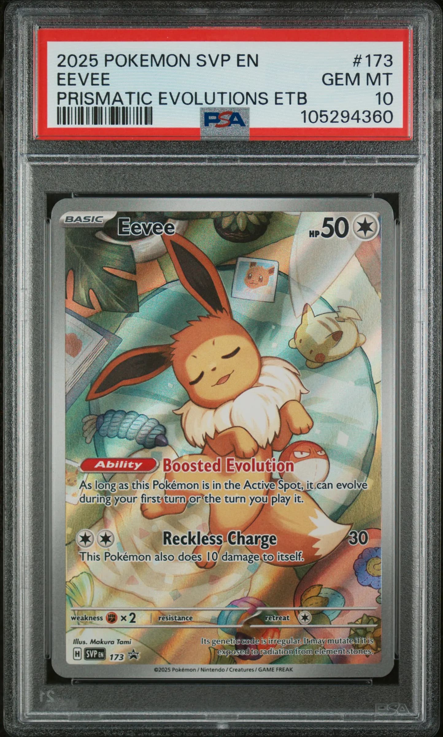 Eevee – SV Black Star Promo 173 – Prismatic Evolutions – PSA 10 Gem Mint (Lot 2)