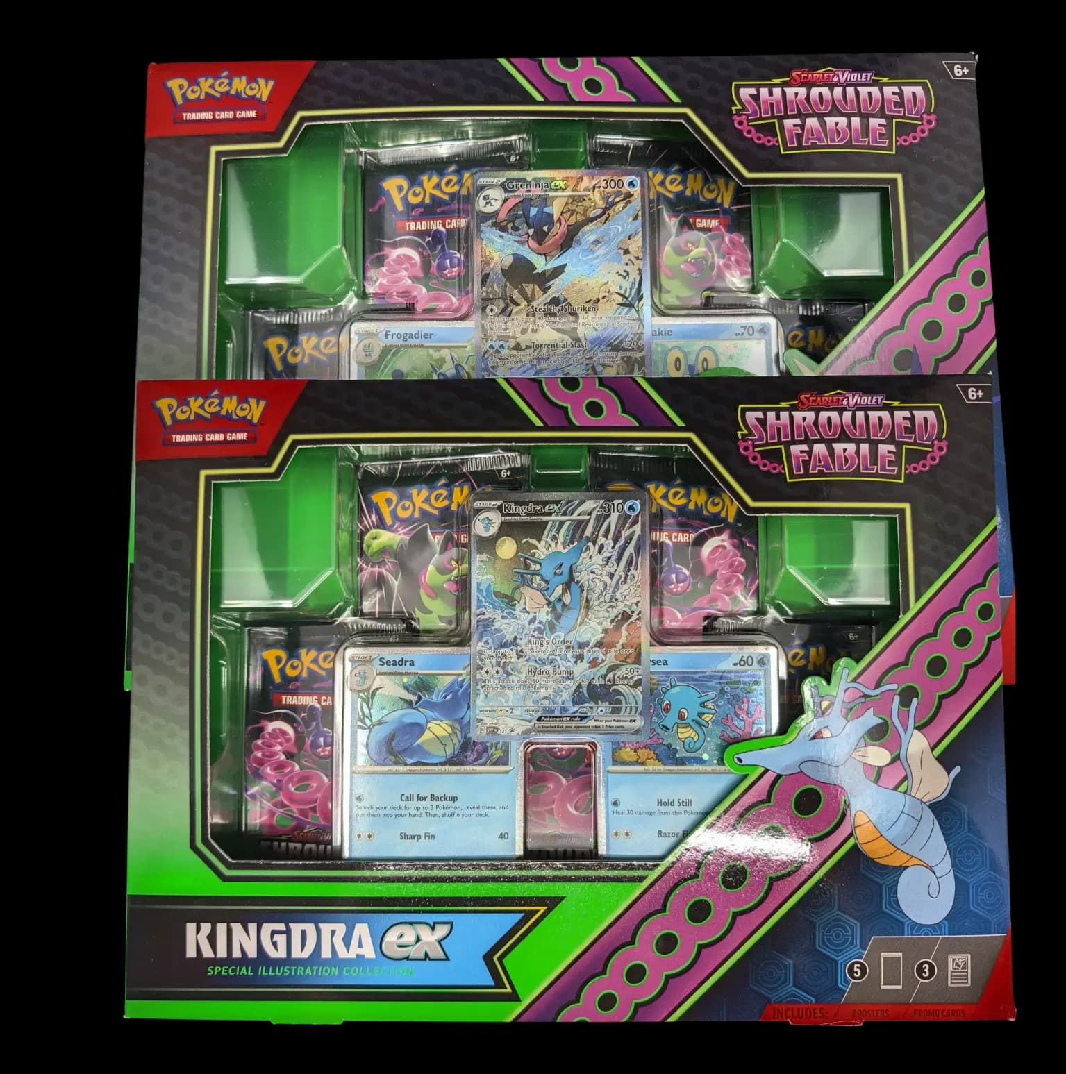 Pokemon Greninja & Kingdra Special Illustration Collection Bundle